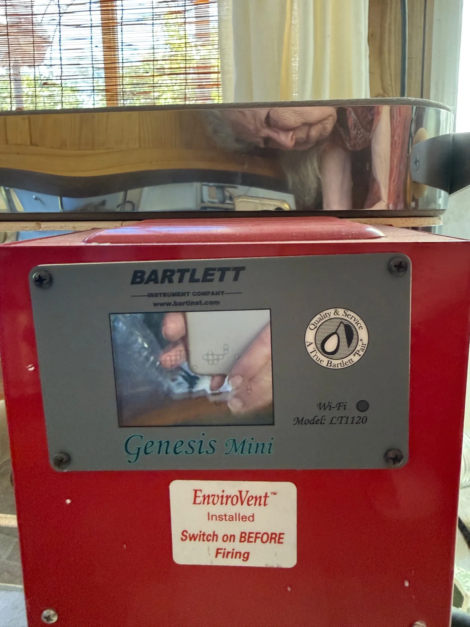Skutt GlazeTech test kiln with Genesis Mini controller